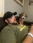 Dog Shoulder Beard Cap Picture frame